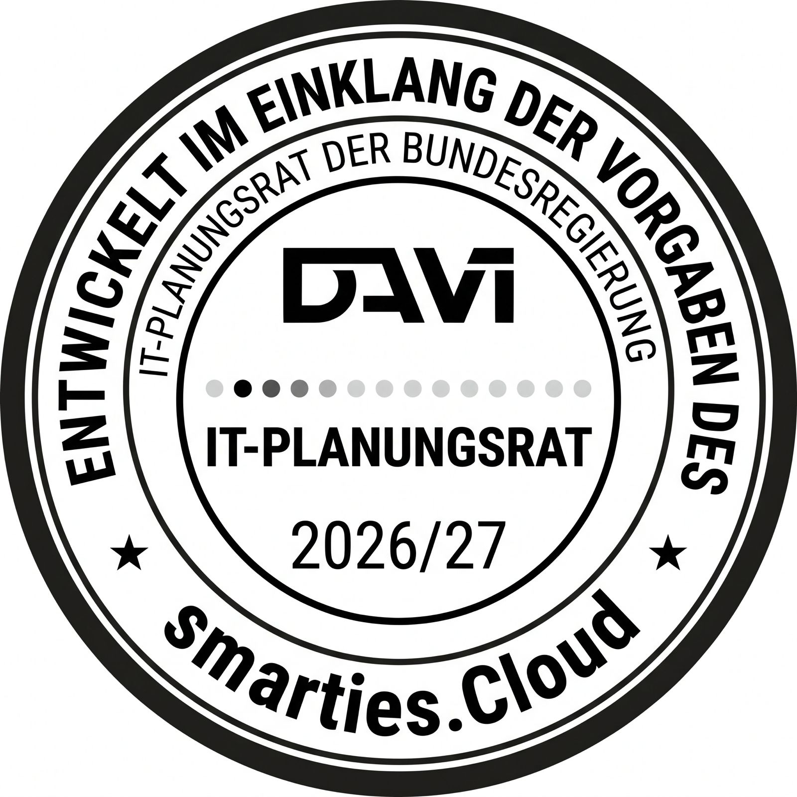 Entwickelt im Einklang der Vorgaben des IT-Planungsrats 2026/27